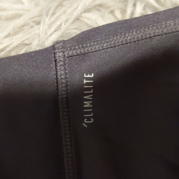 Adidas Climalite Cropped Teal and Black Athletic Leggings - Picture 6 of 7